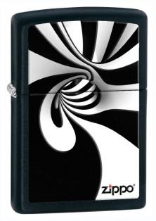 Zapaľovač Zippo Spiral Black and White 26452