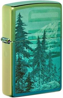 Zapaľovač Zippo Mountain Design High Polish Teal 49461