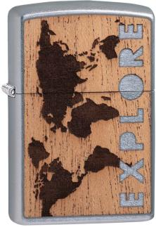 Zapaľovač Zippo Woodchuck Explore Earth Map 49171