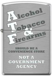 Zapaľovač Zippo Alcohol, Tobacco and Firearms 4371