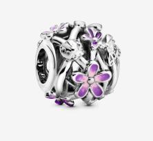 Korálik Pandora Openwork Purple Daisy 798772C02