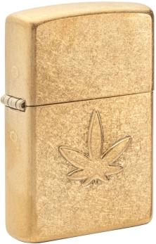 Zapaľovač Zippo Stamped Leaf Cannabis 49569