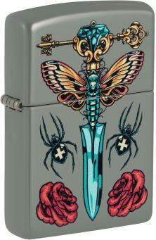 Zapaľovač Zippo Gothic Dagger Spider Butterfly 49860