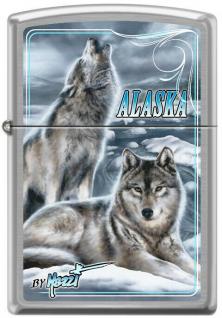 Zapaľovač Zippo Mazzi Alaska Wolf 7651