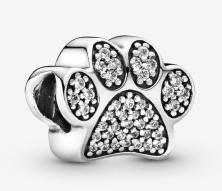 Korálik Pandora Sparkling Paw Print 791714CZ