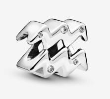 Korálik Pandora Sparkling Aquarius Zodiac 798415C01