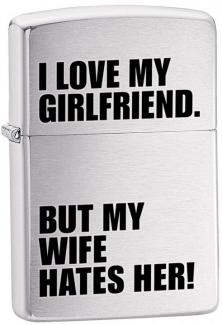 Zapaľovač Zippo Love My Girlfriend 24522