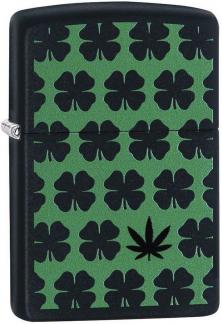 Zapaľovač Zippo Clover and Cannabis Leaf 29729