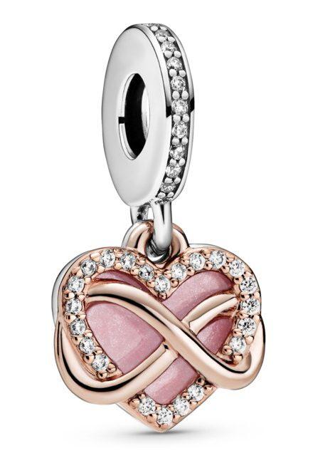 Prívesok Pandora Sparkling Infinity Heart 788878C01