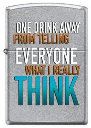 Zapaľovač Zippo One Drink Think 0421