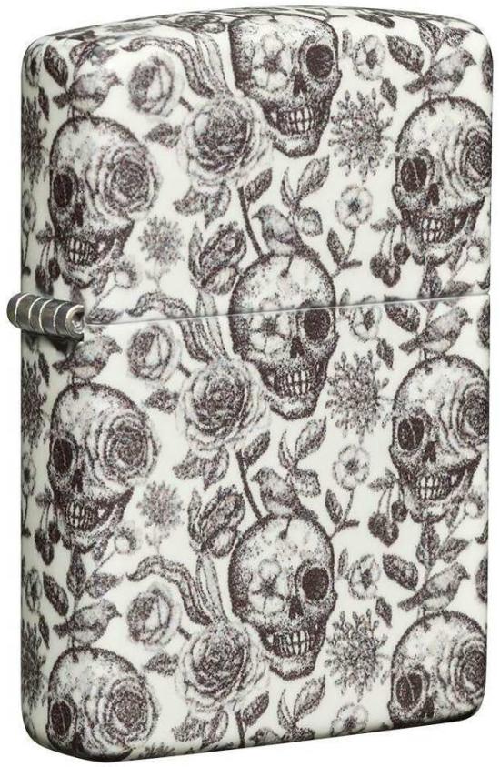 Zapaľovač Zippo Skeleton Design Glow in The Dark 26969