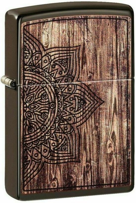 Zapaľovač Zippo Wood Mandala 49184