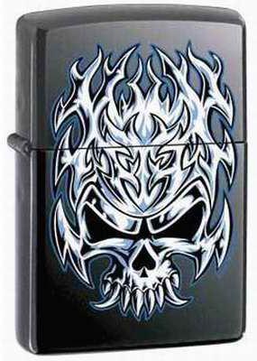 Zapaľovač Zippo Flaming Skull 7058