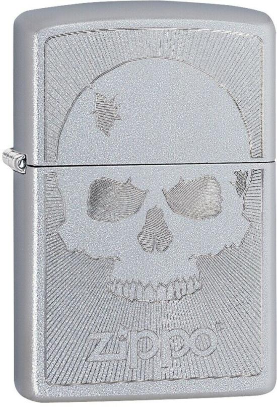 Zapaľovač Zippo Skull With Lines 29858