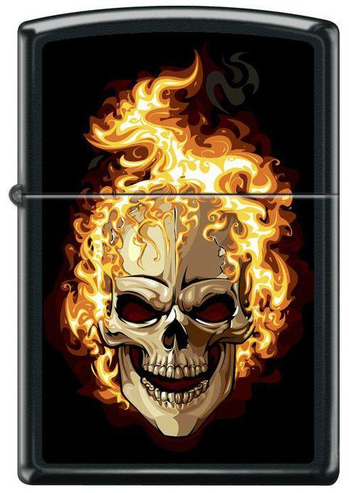 Zapaľovač Zippo Burning Skull 6114