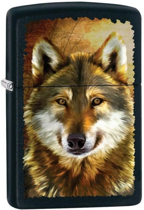 Zapaľovač Zippo Painted Wolf 0918