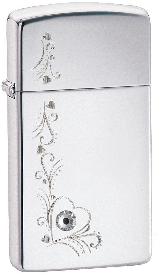 Zapaľovač Zippo Slim Bling Heart 22801