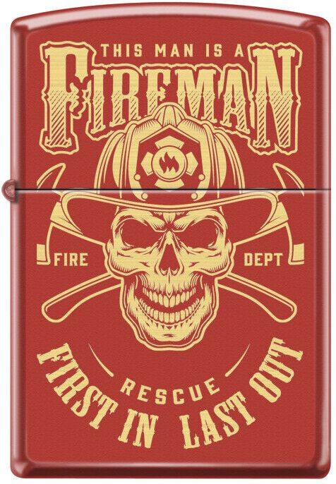 Zapaľovač Zippo Fireman Skull 3363