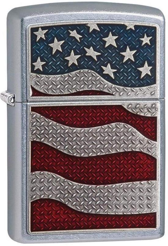 Zapaľovač Zippo 29513 Diamond Plate Flag