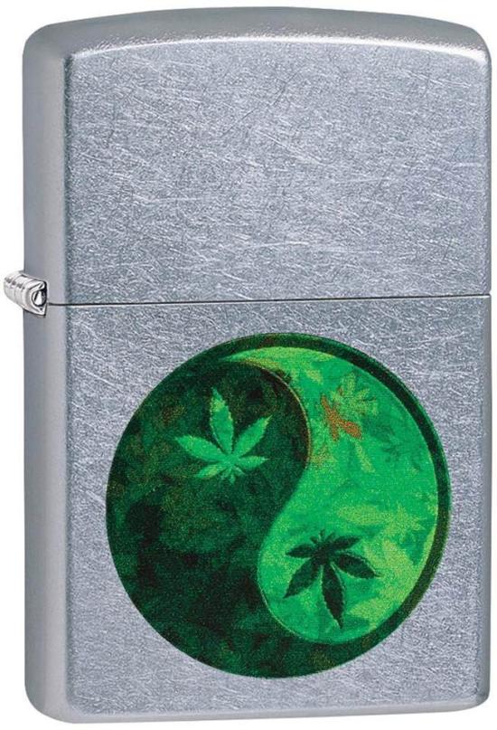 Zapaľovač Zippo 5921 Cannabis Leaf Yin Yang