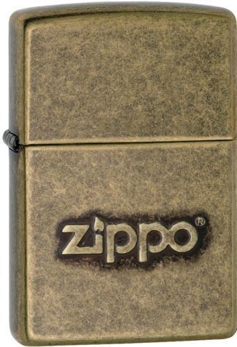 Zapaľovač Zippo Antique Brass Zippo Logo 29001