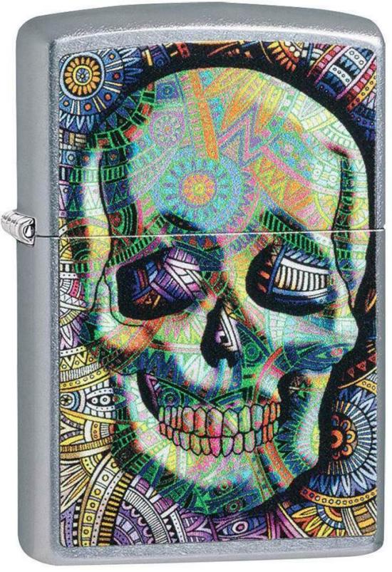 Zapaľovač Zippo Geometric Skull 49140