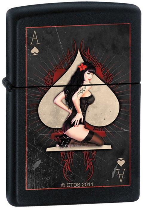 Zapaľovač Zippo Ace of Spades - Pinup Girl 7280