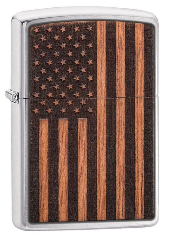 Zapaľovač Zippo Woodchuck American Flag 29966