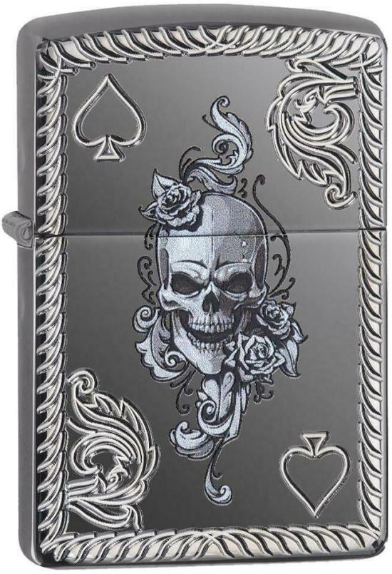 Zapaľovač Zippo Spade Skull 29666