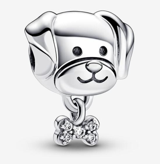 Korálik Pandora Pet Dog & Bone 792254C01