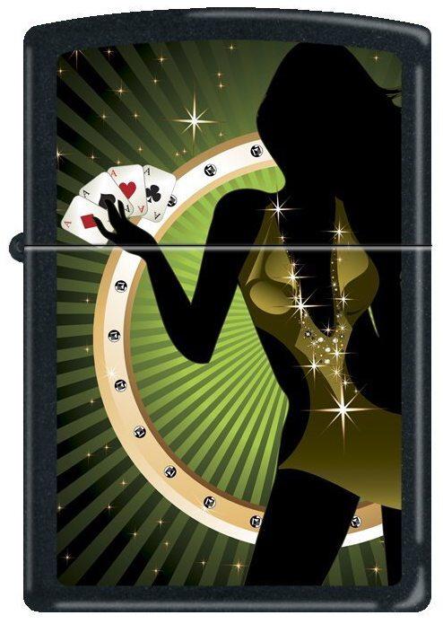 Zapaľovač Zippo Poker Lady 9804