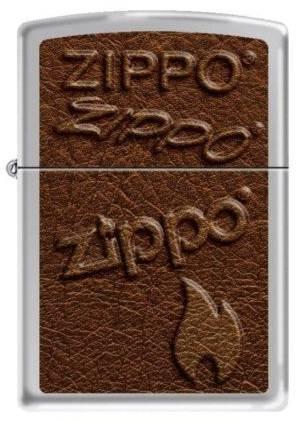 Zapaľovač Zippo Imitation Leather Logo 9834