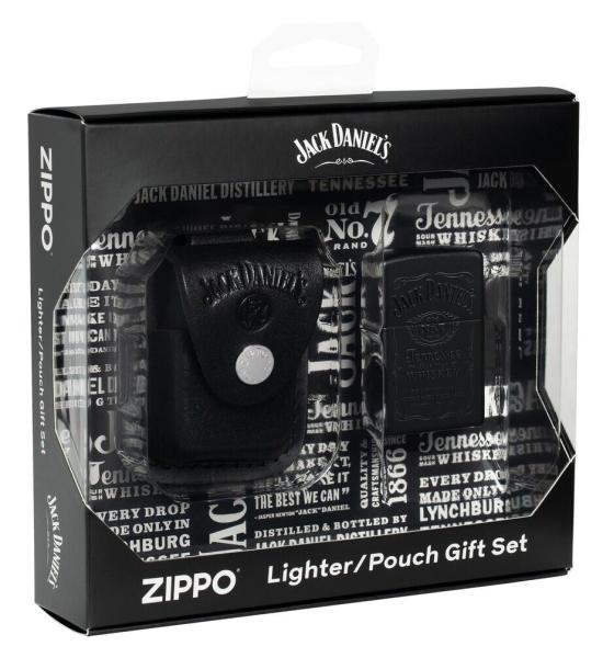 Zapaľovač Zippo Jack Daniels + Kožené Púzdro 30064