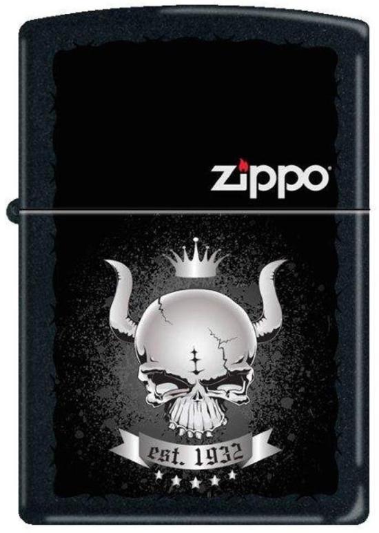 Zapaľovač Zippo Skull Crown 26659