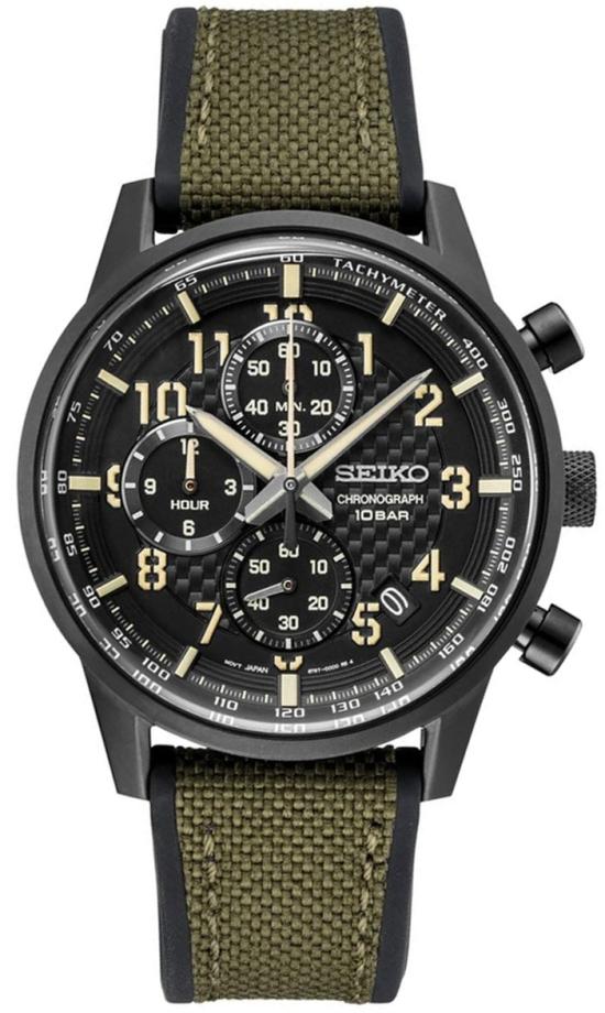 Hodinky Seiko SSB373P1 Chronograph Military