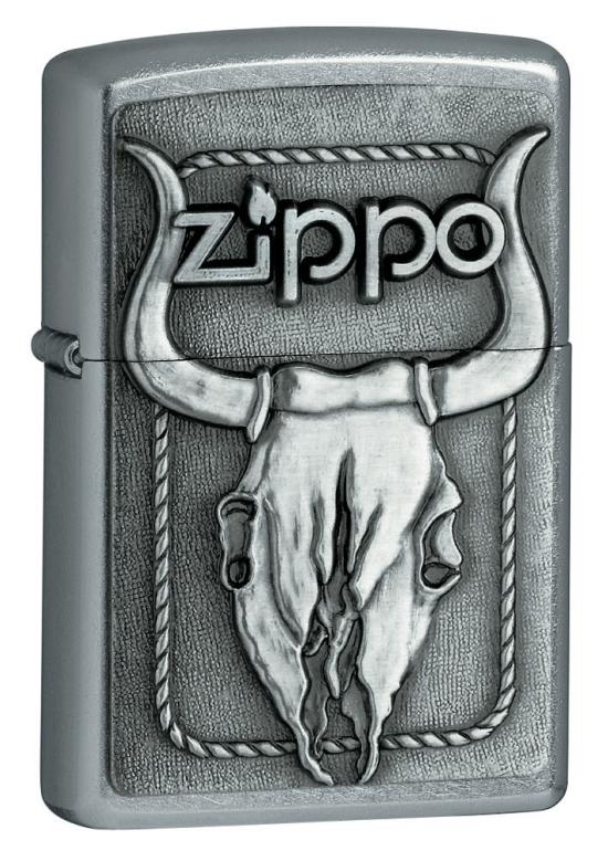 Zapaľovač Zippo Bull Skull Emblem 20286