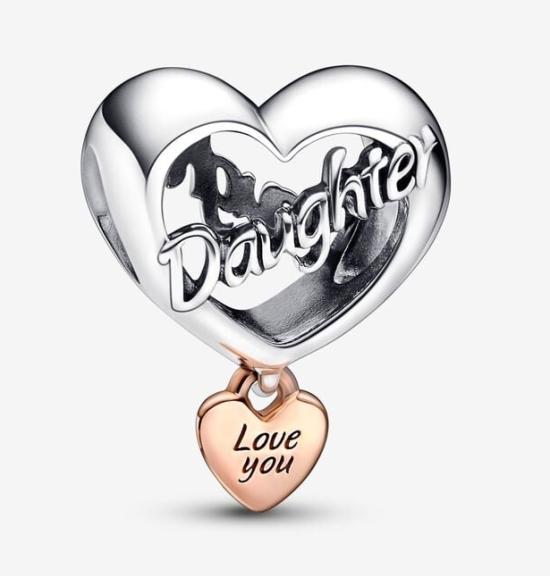Korálik Pandora Love You Daughter Heart 782327C00