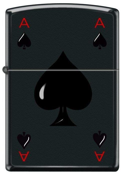 Zapaľovač Zippo Black Ace 0424
