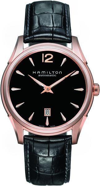 Hodinky Hamilton JazzMaster Slim 43mm Pink Gold H38645735
