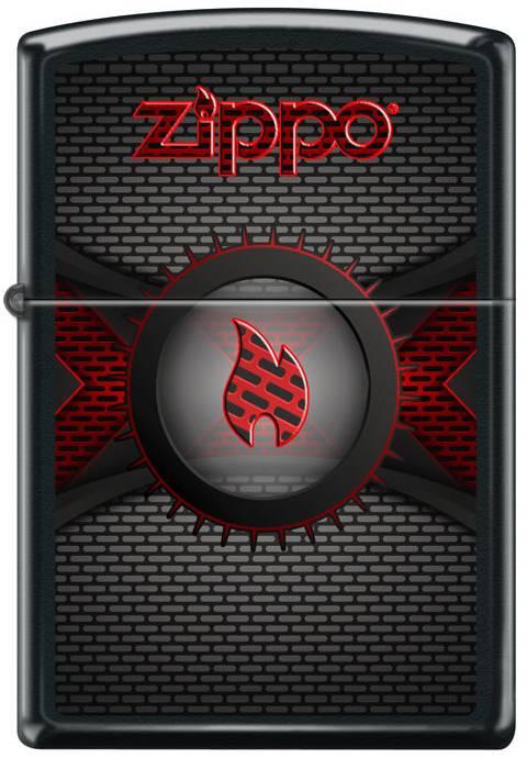 Zapaľovač Zippo Red Metallic Flame Zippo 3728