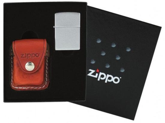 Darčeková sada se zapalovačem a pouzdrem Zippo 44022