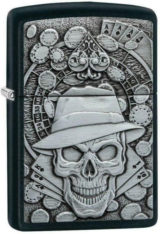 Zapaľovač Zippo Gambling Skull 49183