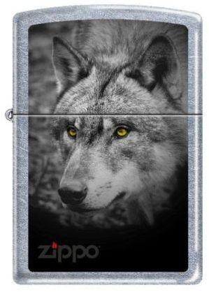 Zapaľovač Zippo Black And White Wolf 5179