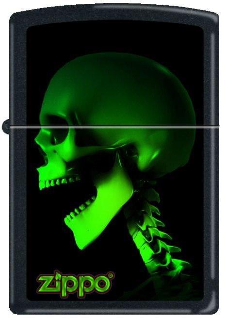 Zapaľovač Zippo Skull-Skeleton in Green 1583