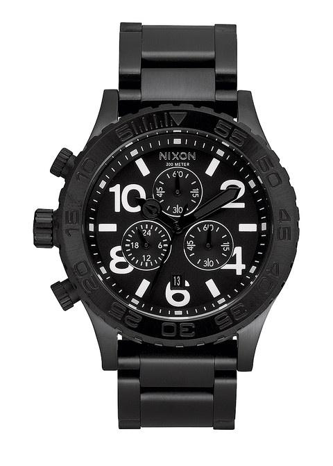 Hodinky Nixon 42-20 Chrono All Black A037 001