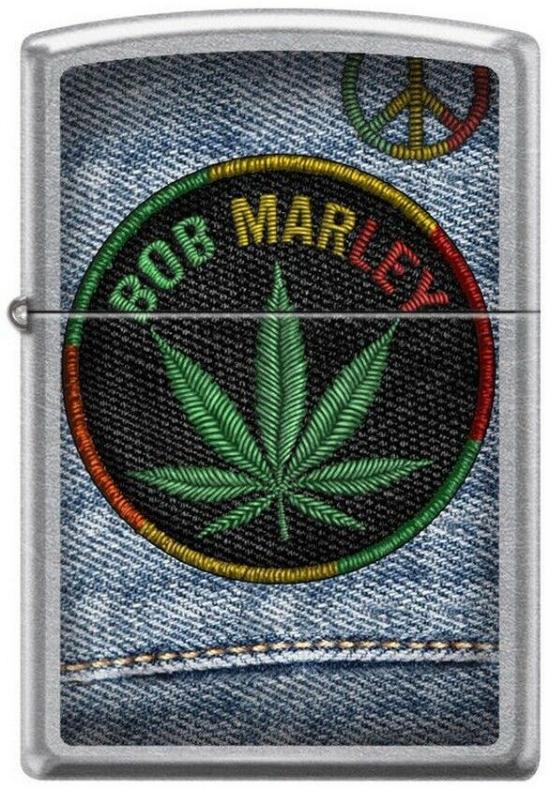 Zapaľovač Zippo Bob Marley Cannabis Leaf 7306