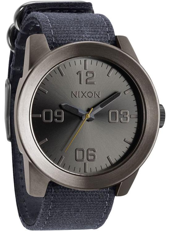 NIXON Corporal Gunmetal Navy Patchwork A243 1895