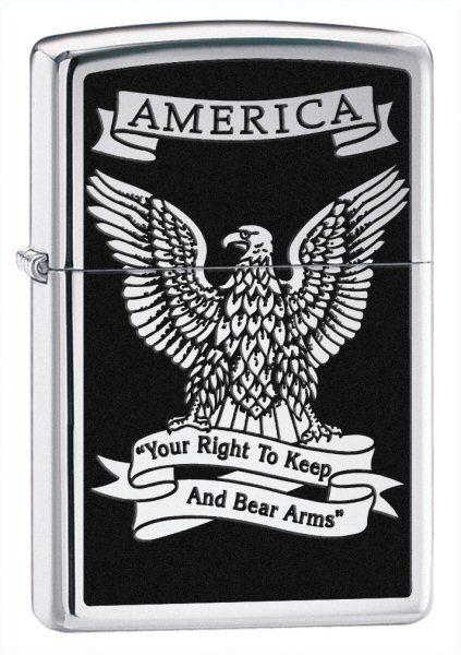 Zapaľovač Zippo Eagle - Right to Bear Arms 28290