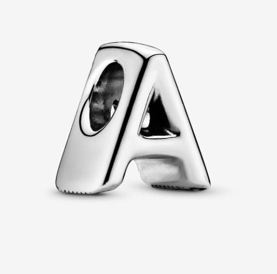 Korálik Letter A Alphabet Charm 797455