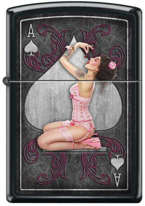 Zapaľovač Zippo Ace of Pink Pinup Girl 7949